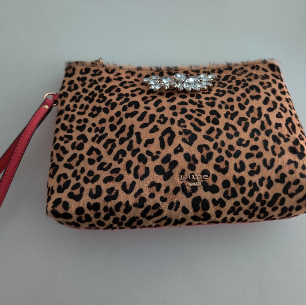 ♥️ 🆕Dune London Calf hair Leather Wrist Bag - Picture 7 of 8